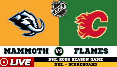 🔴LIVE : Utah Mammoth Vs Calgary Flames | NHL 2025 | NHL Live SCOREBOARD