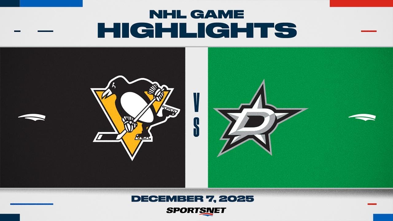 NHL Highlights | Penguins vs. Stars - December 7, 2025