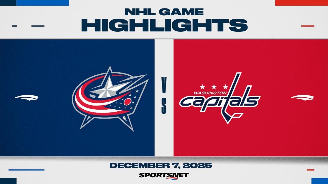 NHL Highlights | Blue Jackets vs. Capitals - December 7, 2025