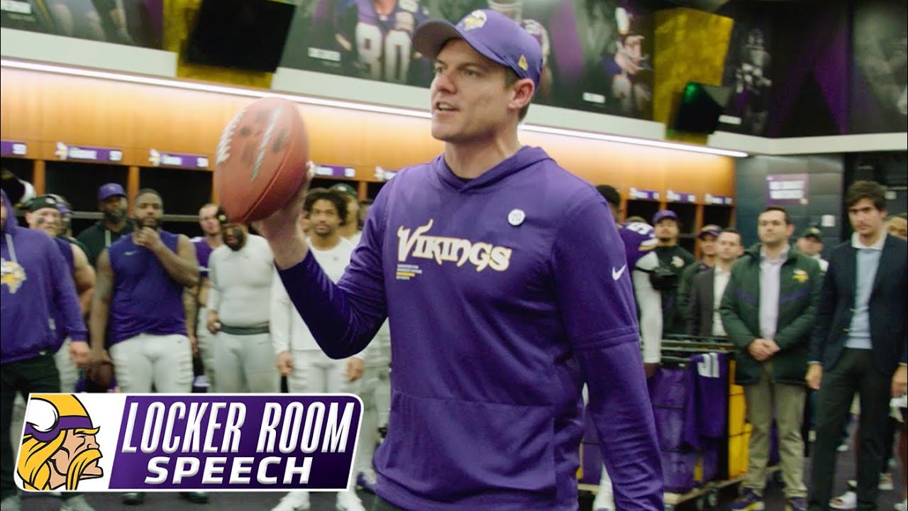 Kevin O’Connell’s Locker Room Speech After Minnesota Vikings Win Over Washington Commanders