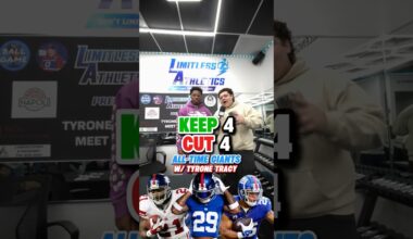 Keep 4, Cut 4: All-Time Giants W/ Tyrone Tracy🔥🏈 #nflshorts #newyorkgiants
