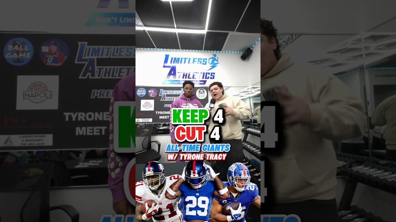 Keep 4, Cut 4: All-Time Giants W/ Tyrone Tracy🔥🏈 #nflshorts #newyorkgiants