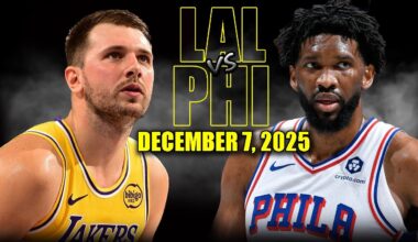 Los Angeles Lakers vs Philadelphia 76ers Full Game Highlights – December 7, 2025 | NBA Season