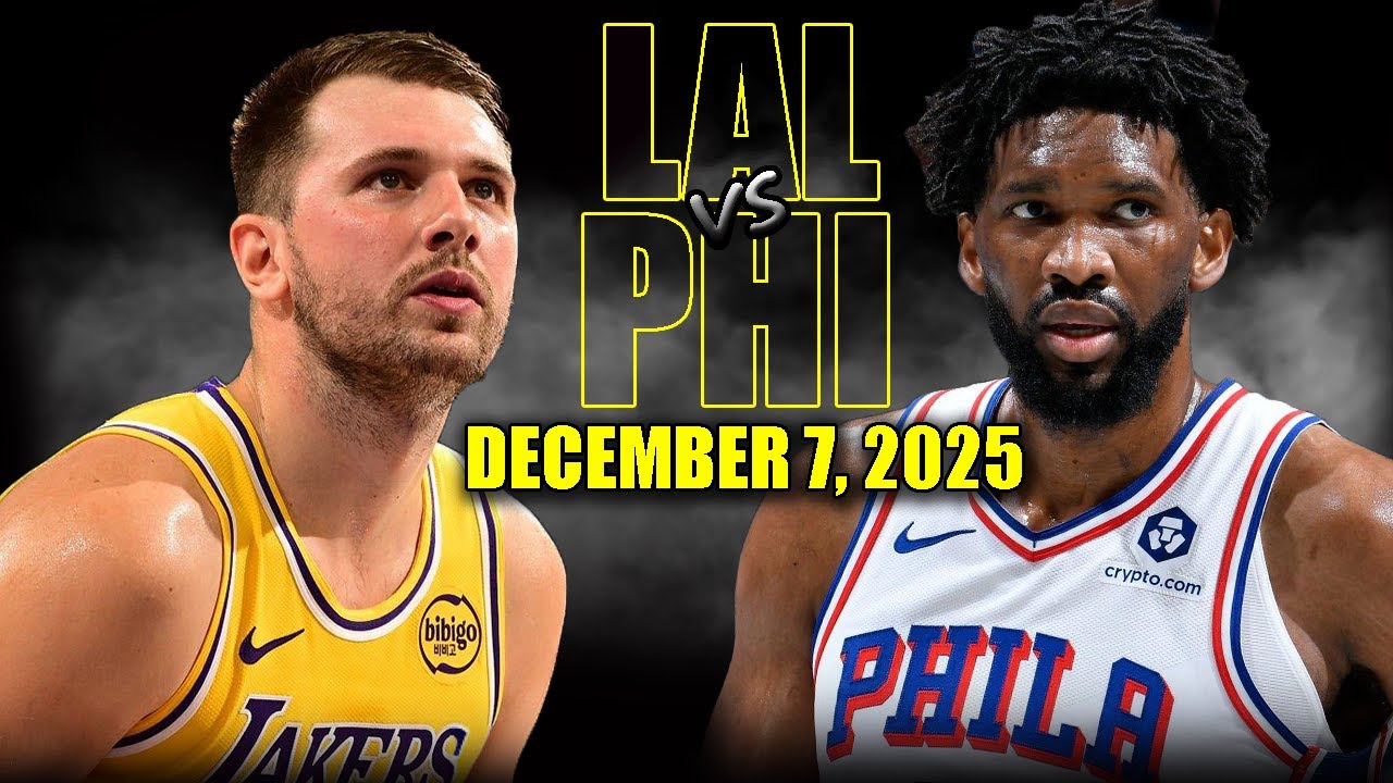 Los Angeles Lakers vs Philadelphia 76ers Full Game Highlights – December 7, 2025 | NBA Season