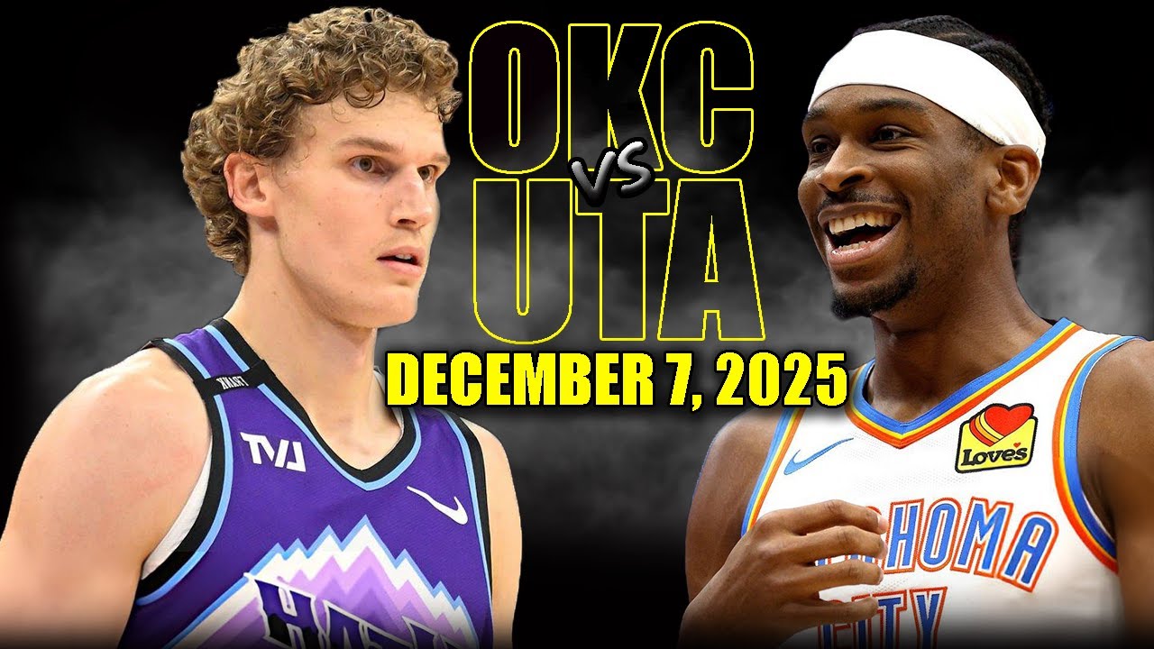 Oklahoma City Thunder vs Utah Jazz Full Game Highlights – December 7, 2025 | NBA Season