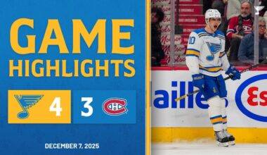 Game Highlights: Blues 4, Canadiens 3