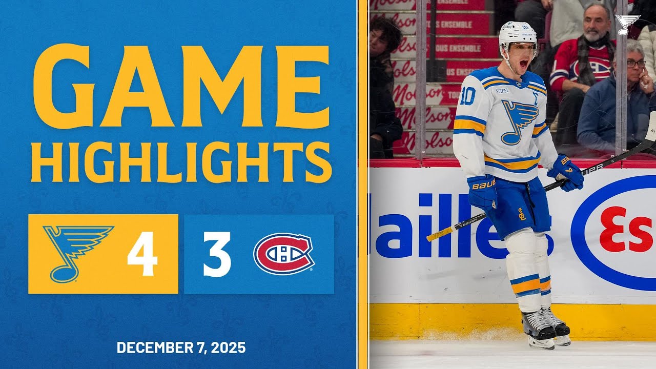 Game Highlights: Blues 4, Canadiens 3