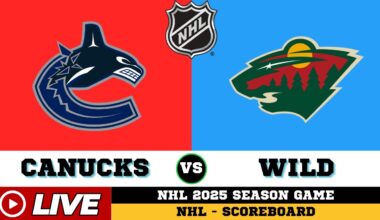 🔴LIVE : Minnesota Wild Vs Vancouver Canucks | NHL 2025 | NHL Live SCOREBOARD
