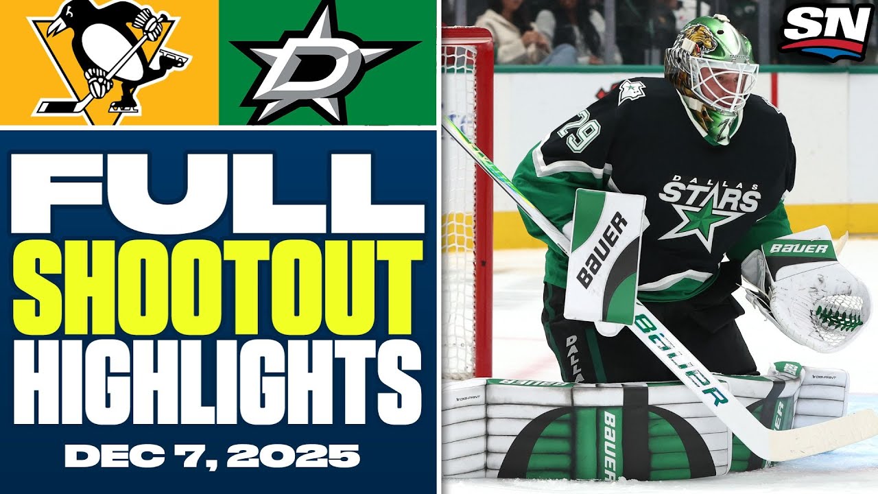 Pittsburgh Penguins at Dallas Stars | FULL Shootout Highlights - December 7, 2025