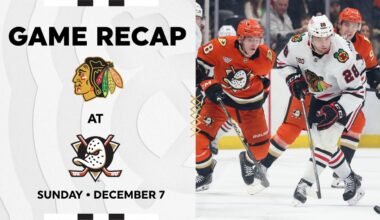 Blackhawks at Ducks Game Highlights | 12.7.25