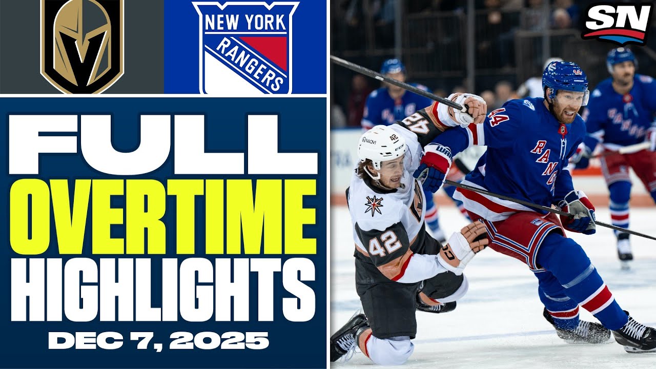 Vegas Golden Knights at New York Rangers | FULL Overtime Highlights - December 6, 2025