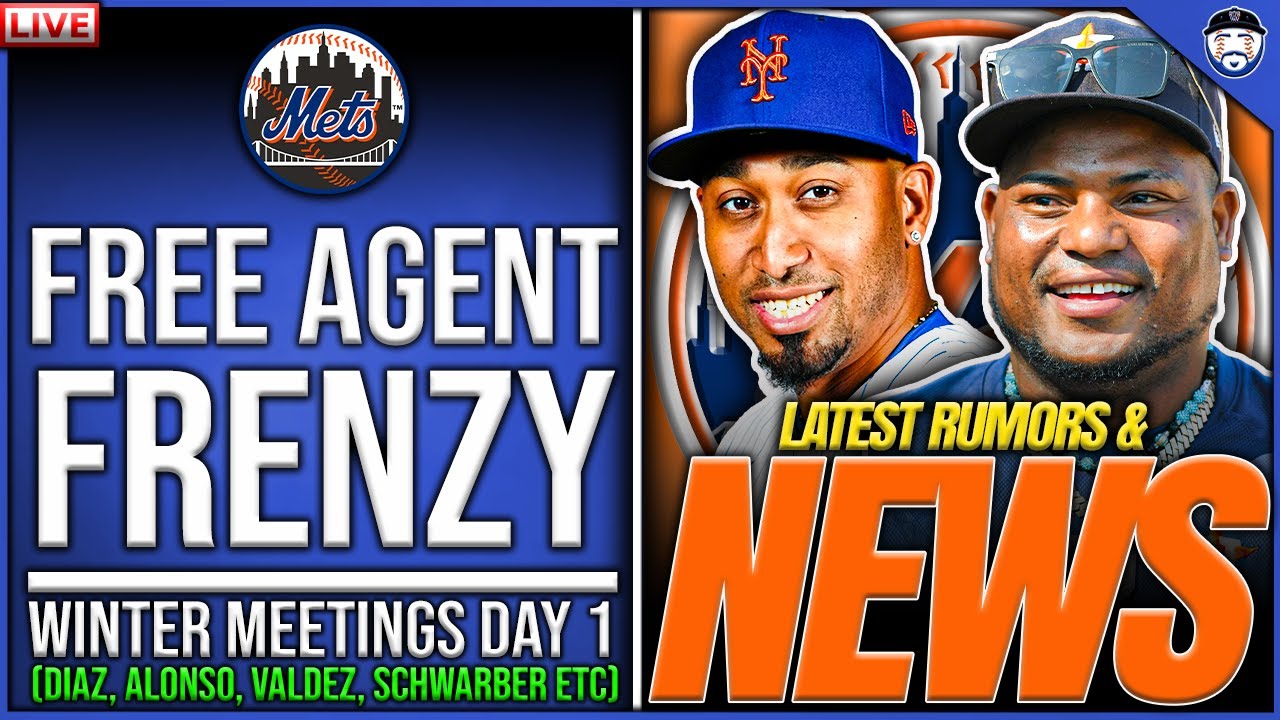 Mets Free Agent FRENZY | Latest Mets News & Rumors | Alonso, Diaz, Valdez, Schwarber, Bellinger Etc