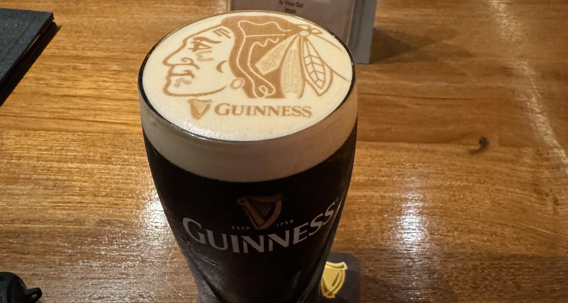 Not the score we were hoping for but hey! Guinness all round