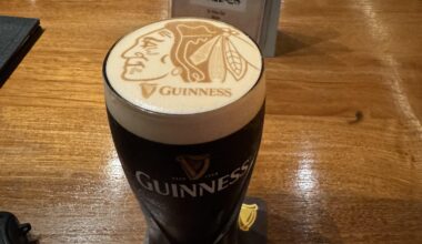 Not the score we were hoping for but hey! Guinness all round