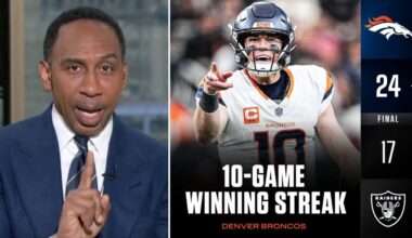 Broncos are best team in AFC - ESPN on Bo Nix & Denver 10th straight win after beat Raiders 24-17