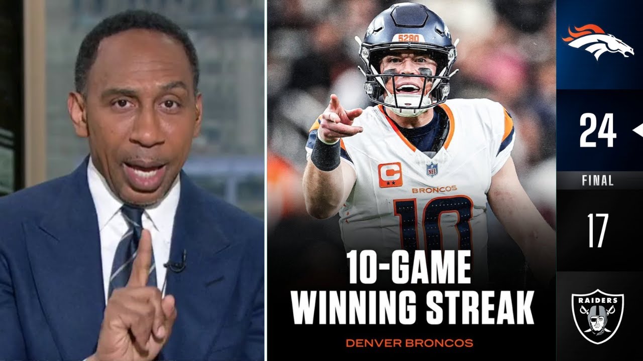 Broncos are best team in AFC - ESPN on Bo Nix & Denver 10th straight win after beat Raiders 24-17