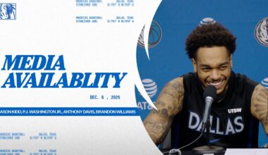 Jason Kidd, P.J. Washington, Anthony Davis & Brandon Williams | Media Availability vs HOU | 12/06/25