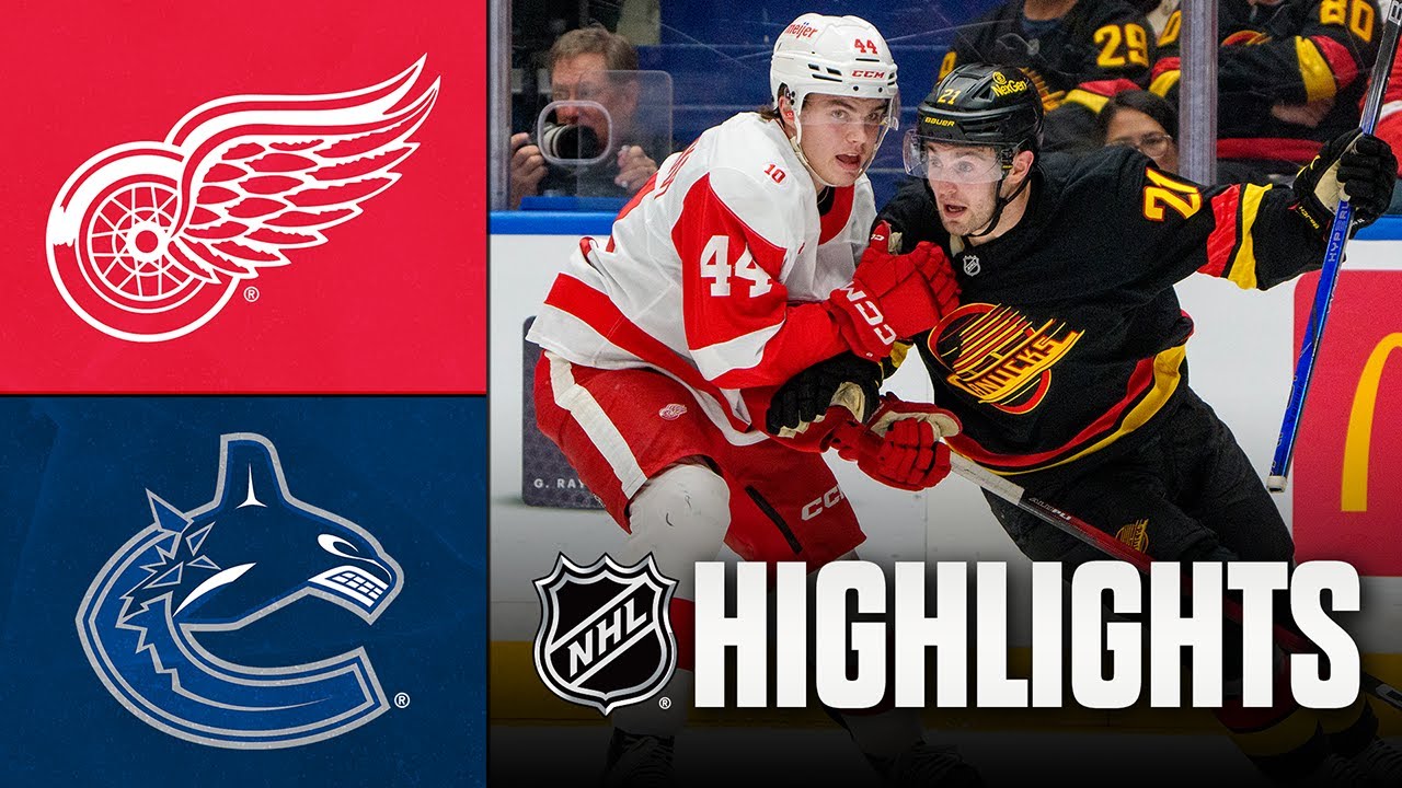 Red Wings vs. Canucks | NHL Highlights | December 08, 2025