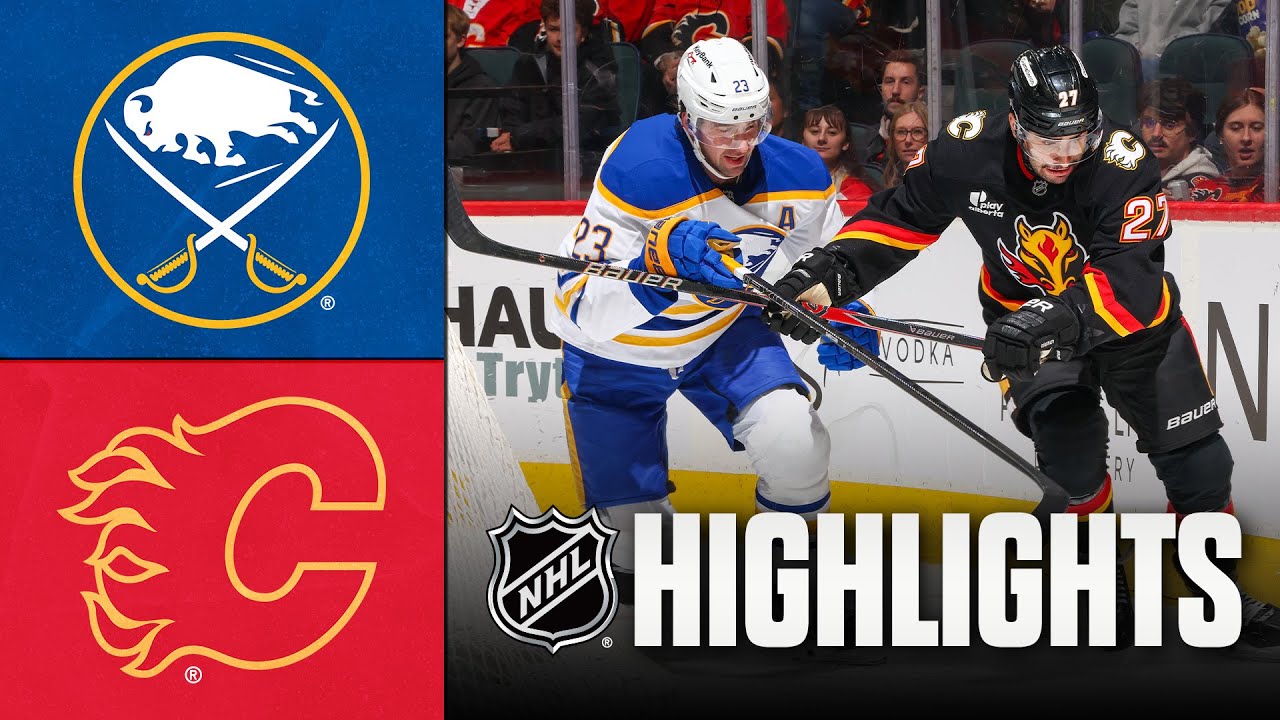 Sabres vs. Flames | NHL Highlights | December 08, 2025