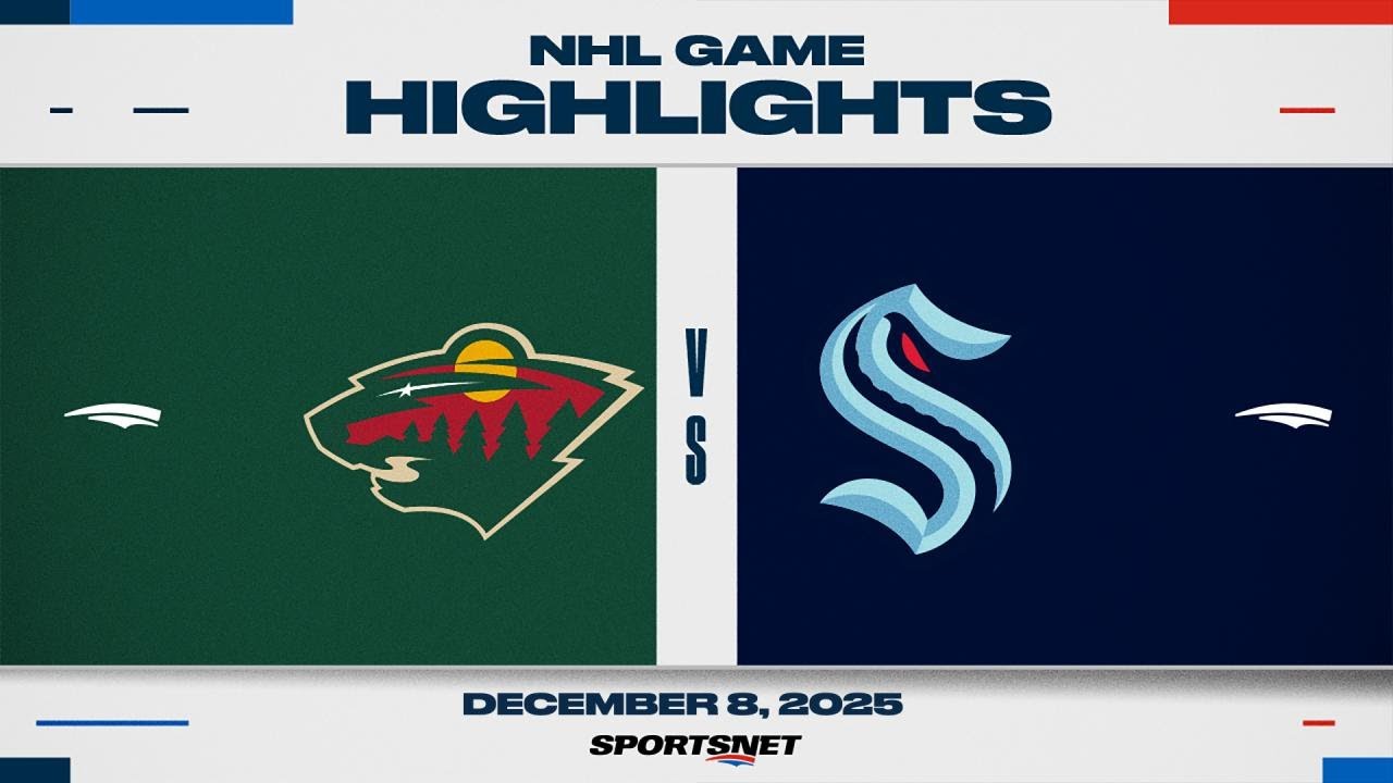 NHL Highlights | Wild vs. Kraken - December 8, 2025