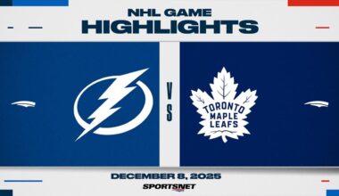 NHL Highlights | Lightning vs. Maple Leafs - December 8, 2025