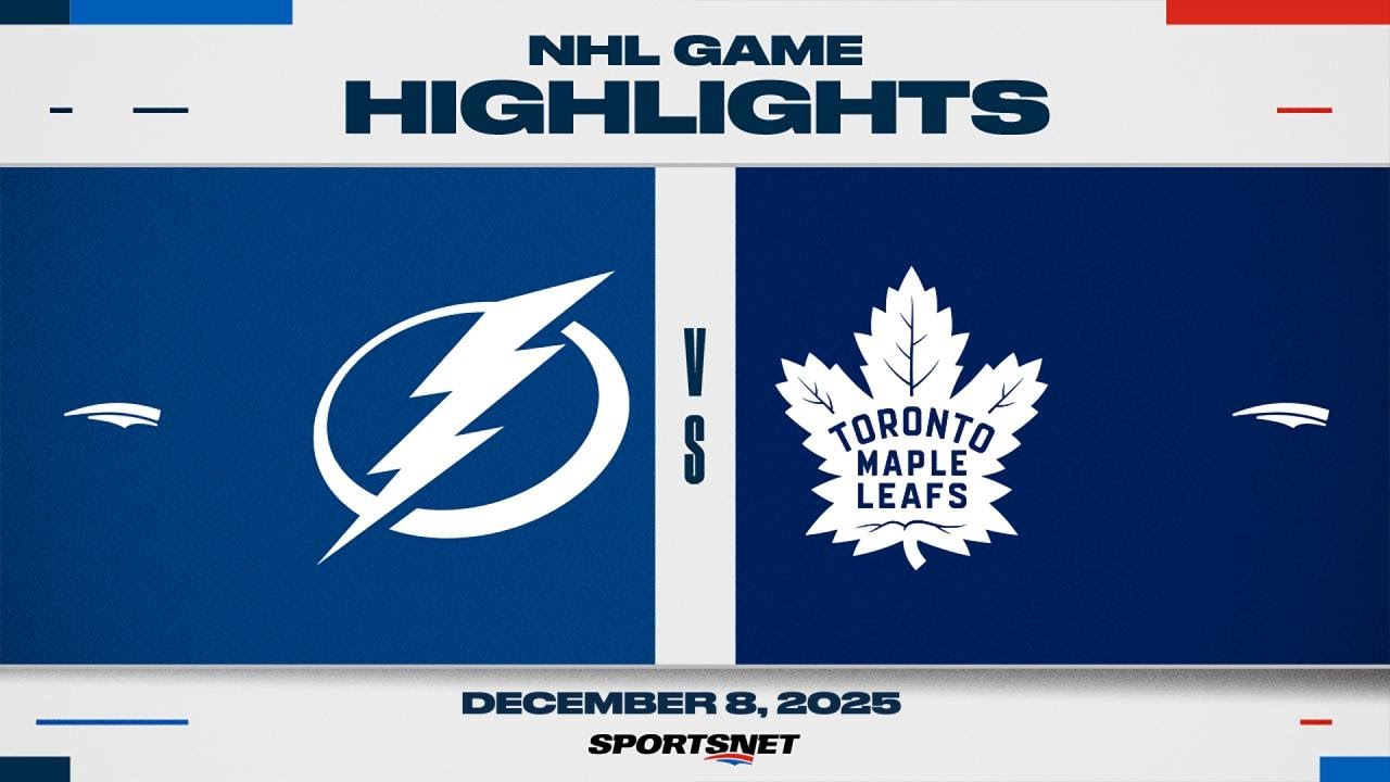 NHL Highlights | Lightning vs. Maple Leafs - December 8, 2025