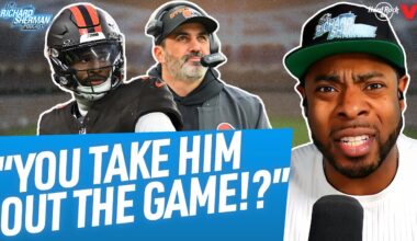 Richard Sherman REACTS to Shedeur Sanders being PULLED for Browns 2-point conversion vs. Titans