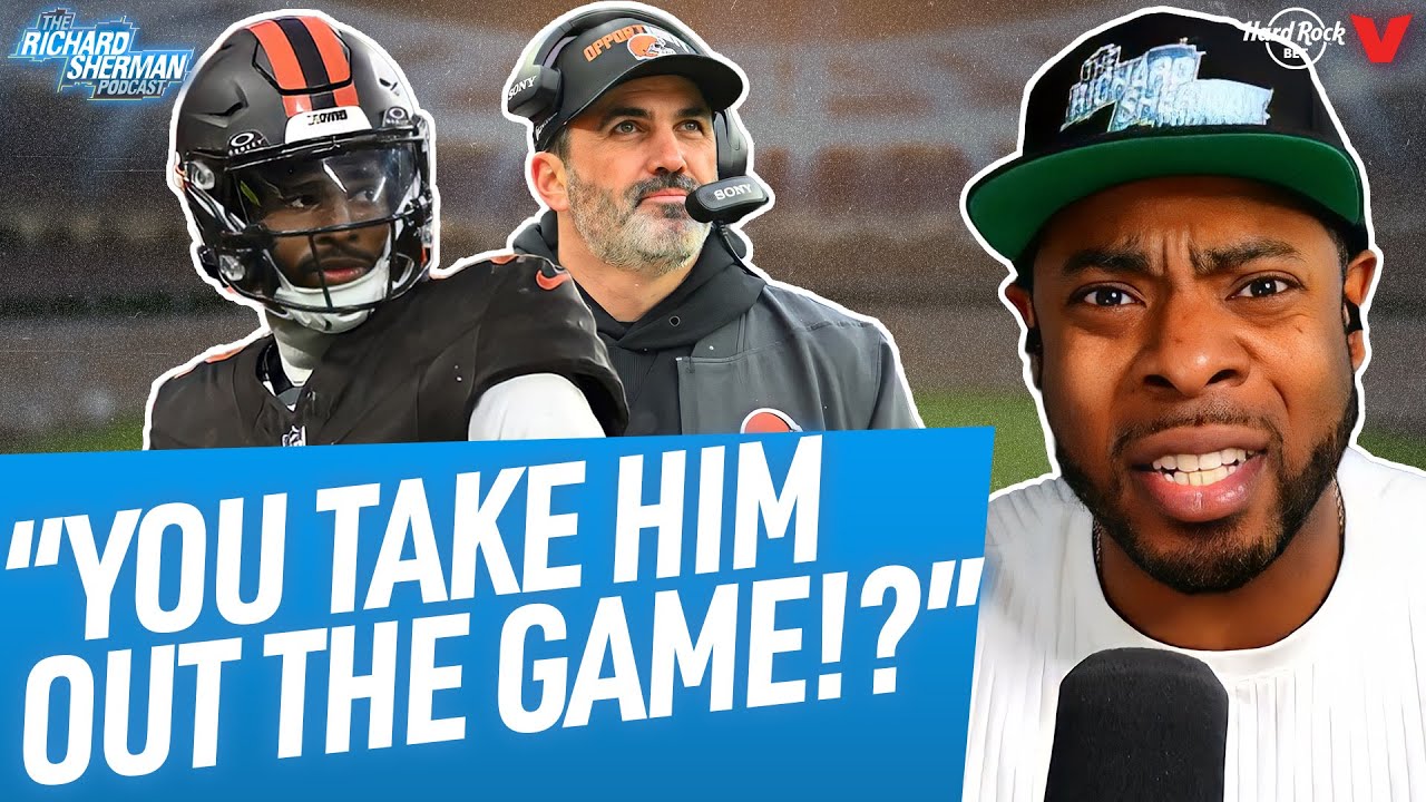 Richard Sherman REACTS to Shedeur Sanders being PULLED for Browns 2-point conversion vs. Titans