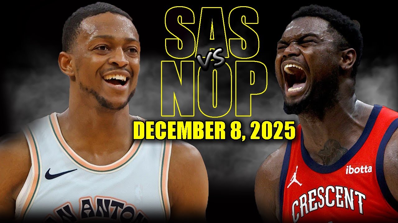 San Antonio Spurs vs New Orleans Pelicans Full Game Highlights – December 8, 2025 | NBA Season
