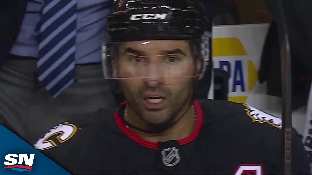 Flames' Nazem Kadri Finishes Off Tic-Tac-Toe To Convert On Sabres Giveaway