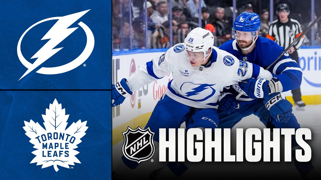 Lightning vs. Maple Leafs | NHL Highlights | December 08, 2025