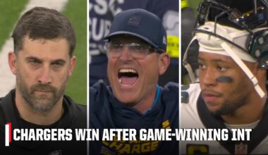 GAME-WINNING INTERCEPTION 🤯 Jalen Hurts throws 4TH PICK as Chargers seal OT win 🍿 | NFL on ESPN