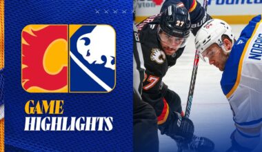 Dahlin, Power, Thompson, and Tuch Score | Buffalo Sabres Lose To Calgary Flames | Game Highlights
