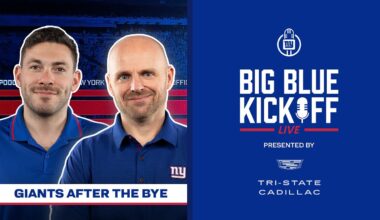 Giants After the Bye | Big Blue Kickoff Live | New York Giants