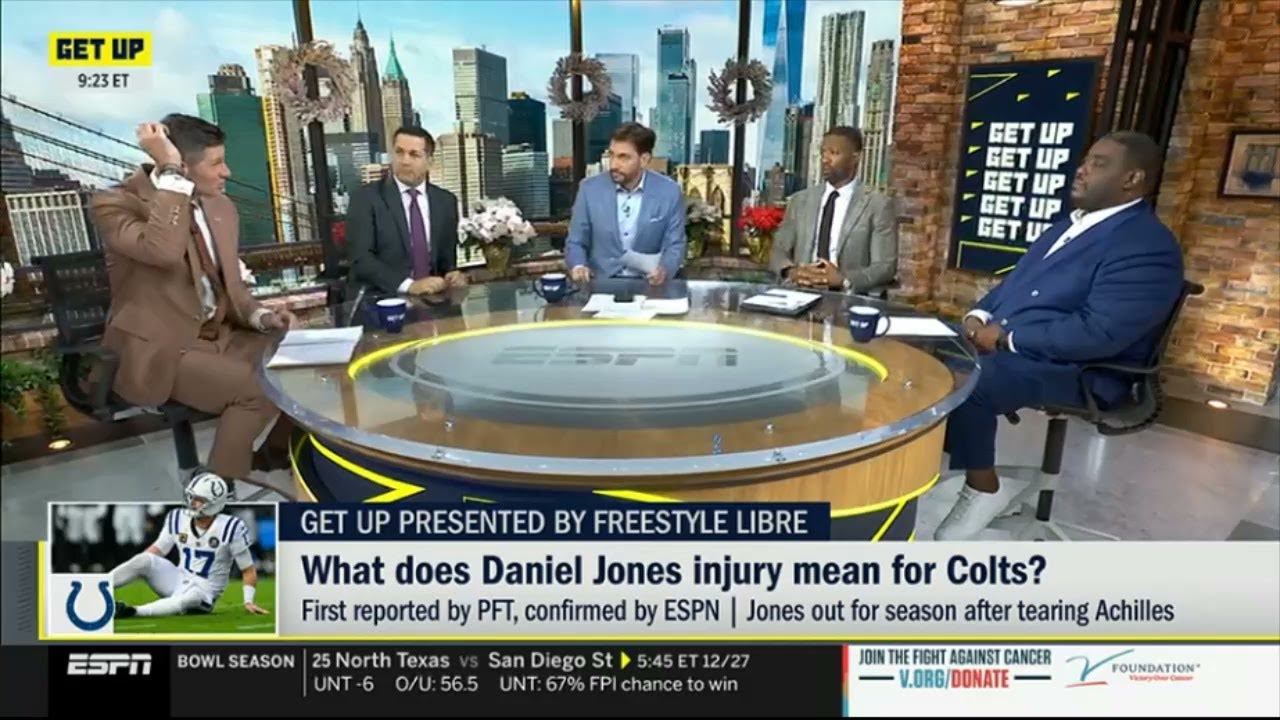 GET UP | It's Time for the Colts to Panic After Daniel Jones's Achilles Injury - Dan Orlovsky