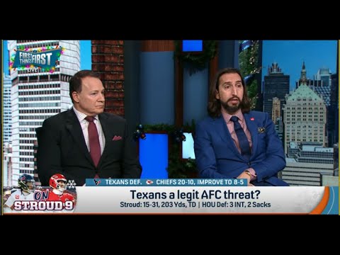FIRST THINGS FIRST | Nick Wright STUNS, Houston Texans Are LEGIT Super Bowl THREATS | NFL