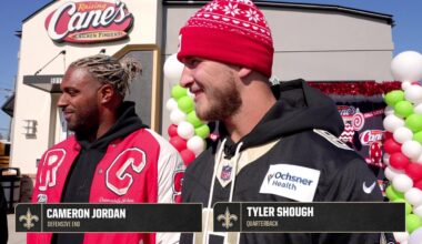Cam Jordan & Tyler Shough on community work | New Orleans Saints