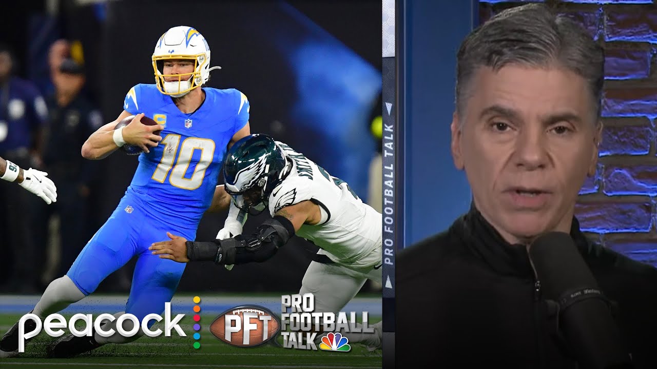 Justin Herbert plays through injury to help Chargers beat Eagles | Pro Football Talk | NFL on NBC