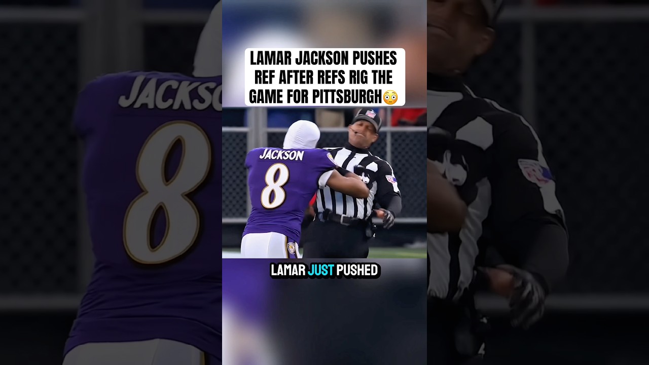 Lamar Jackson PUSHES REF after Baltimore Ravens lose to the Pittsburgh Steelers 😳