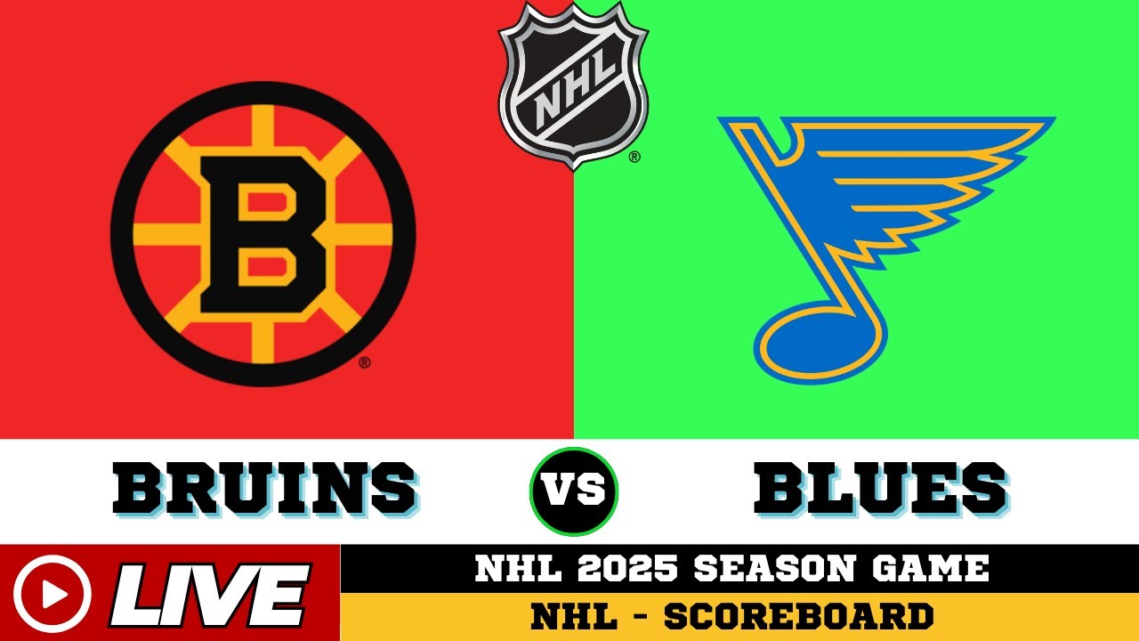 🔴LIVE : Boston Bruins Vs St. Louis Blues | NHL 2025 | NHL Live SCOREBOARD