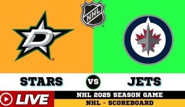 🔴LIVE : Dallas Stars Vs Winnipeg Jets | NHL 2025 | NHL Live SCOREBOARD