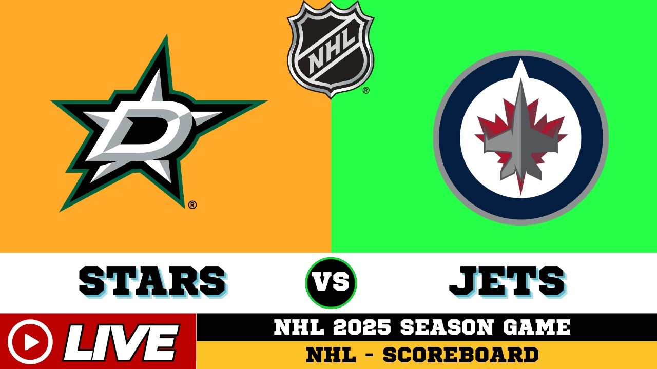 🔴LIVE : Dallas Stars Vs Winnipeg Jets | NHL 2025 | NHL Live SCOREBOARD