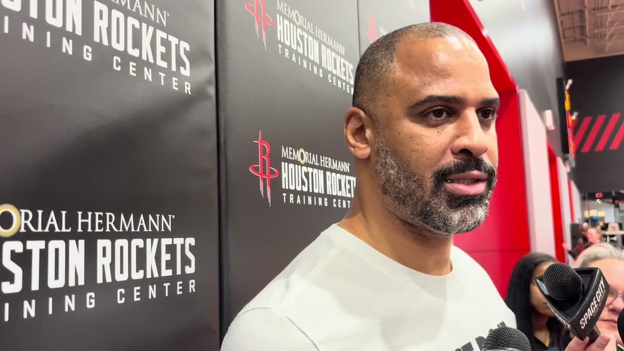 Houston Rockets Practice: Ime Udoka talks Amen Thompson and Kevin Durant