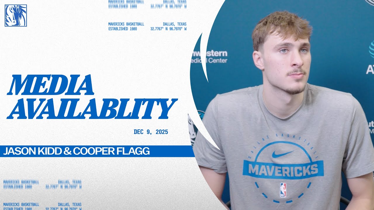 Jason Kidd & Cooper Flagg | Practice Media Availability | 12/09/25