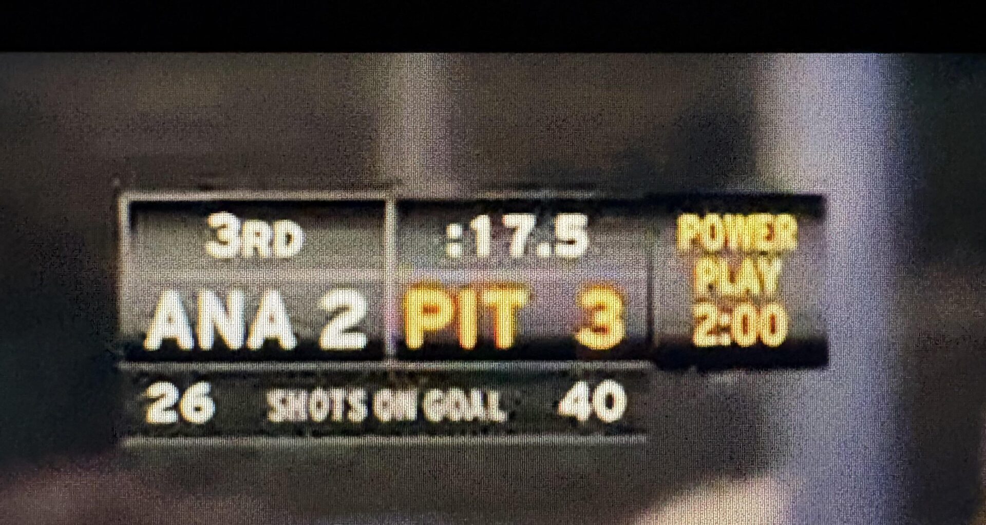 I took the picture because I knew we were gonna somehow lose