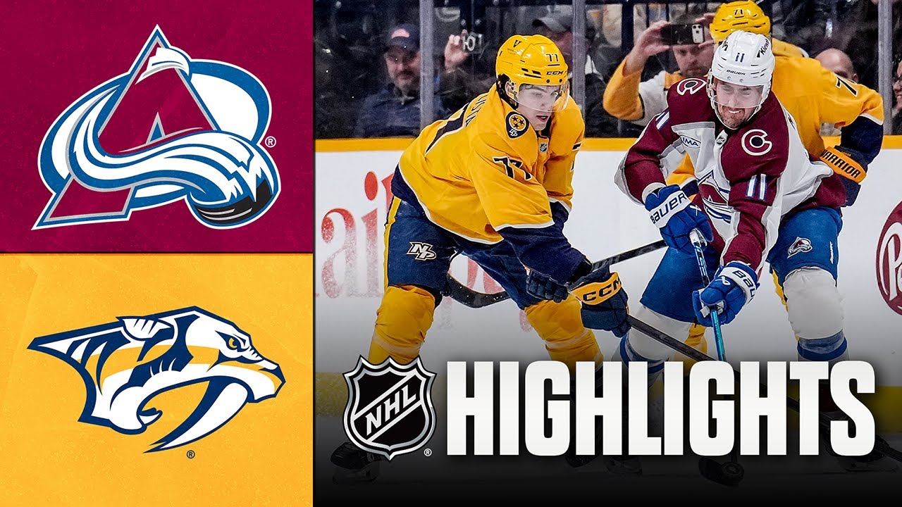Avalanche vs. Predators | NHL Highlights | December 09, 2025