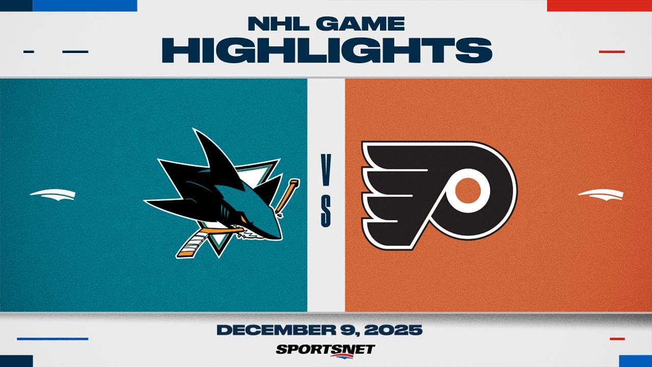 NHL Highlights | Sharks vs. Flyers - December 9, 2025