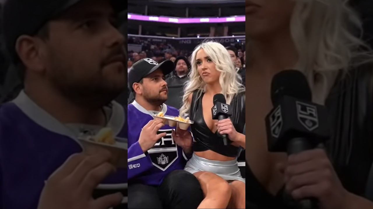 NHL Reporter Fan Interview - Crypto.com Arena #nhl #nhlhighlights #lakings #funnyshorts #funnyvideo