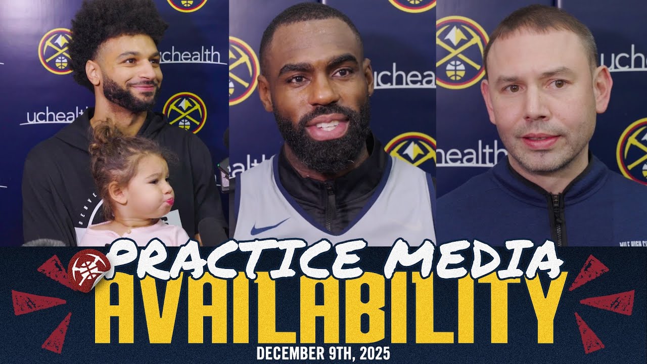 Denver Nuggets Practice Media + Special Guest 😊 | 12/9/25 🎙