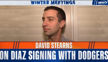 David Stearns on Edwin Diaz signing with Dodgers, says Devin Williams is Mets' closer as of now